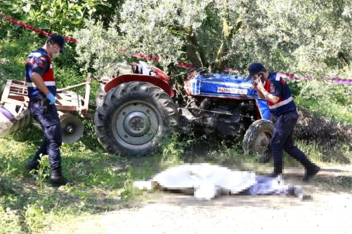 Devrilen traktörün sürücüsü öldü