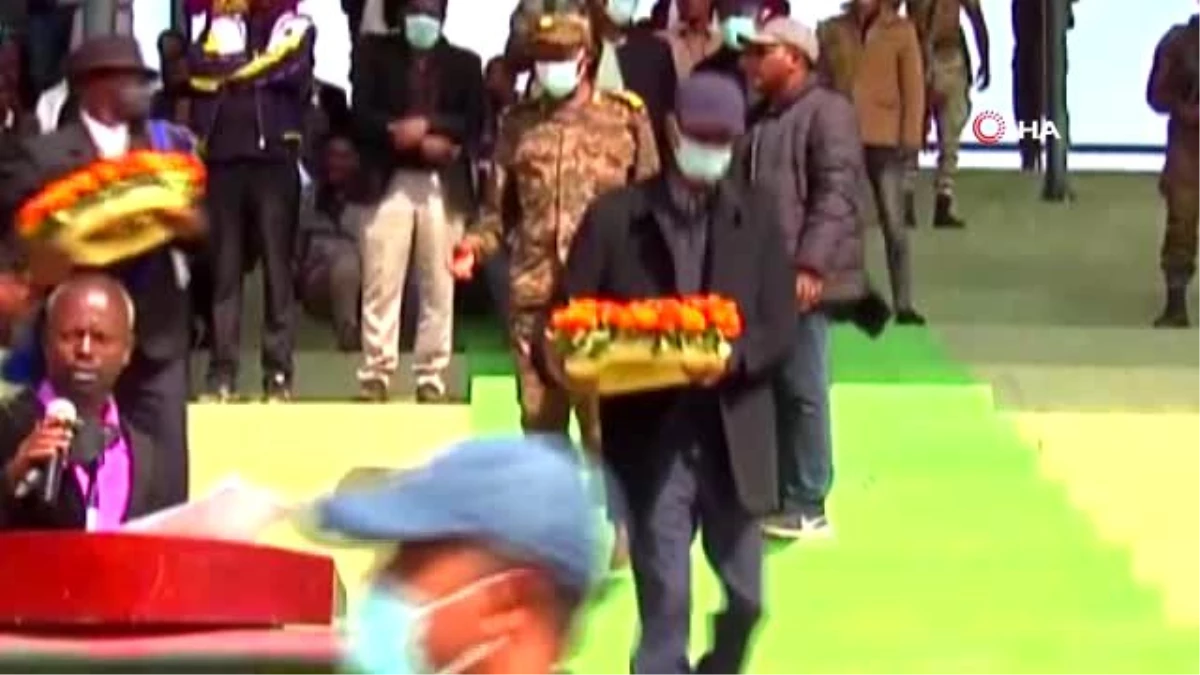 Etiyopya\'da öldürülen şarkıcı Hundessa için cenaze töreni düzenlendi