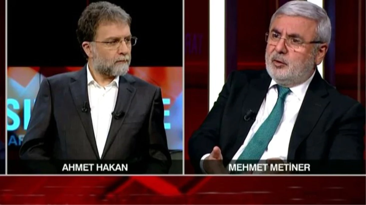 Mehmet Metiner\'den canlı yayında Erdoğan gafı! Ahmet Hakan "Söyleyemezsiniz" diye uyardı