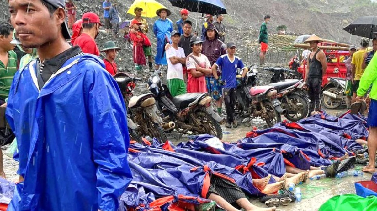 Son dakika: Myanmar\'da yeşim taşı madeninde heyelan: 113 madenci öldü