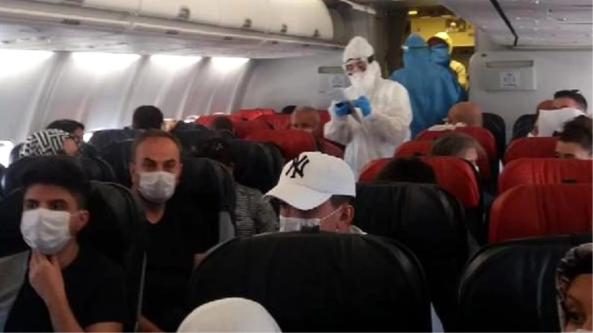 Uçakta koronavirüs belirtileri gösteren yolcu, hastaneye götürülerek karantinaya alındı