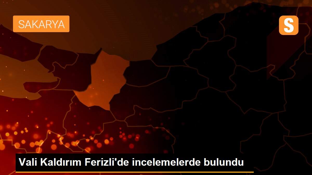 Vali Kaldırım Ferizli\'de incelemelerde bulundu