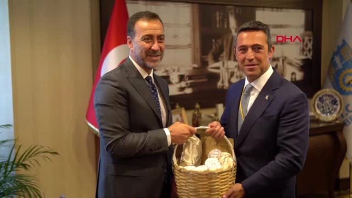 SPOR-Ali Koç\'tan Silivri Belediye Başkanı Yılmaz\'a hayırlı olsun ziyareti