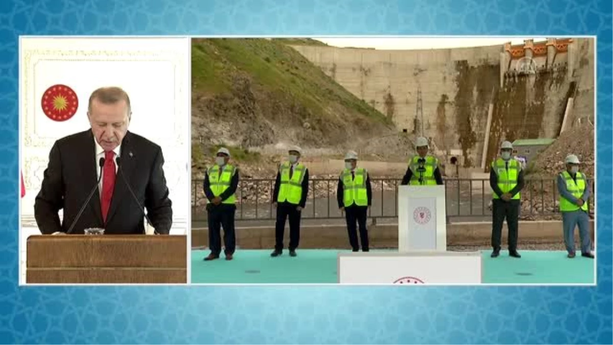 Son dakika güncel: Cumhurbaşkanı Erdoğan, canlı bağlantıyla Ardahan Köroğlu Barajı ve Kotanlı HES\'in açılış törenine...