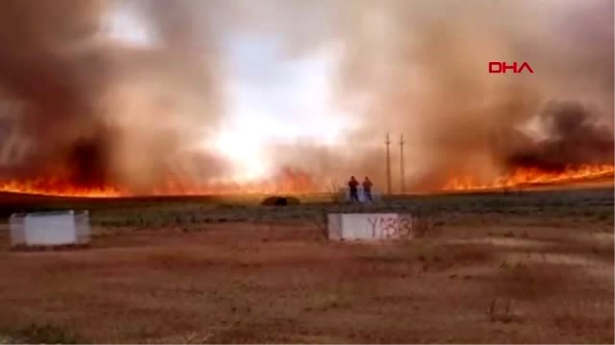 Ankara\'da yangında 700 dönüm ekili arazi zarar gördü