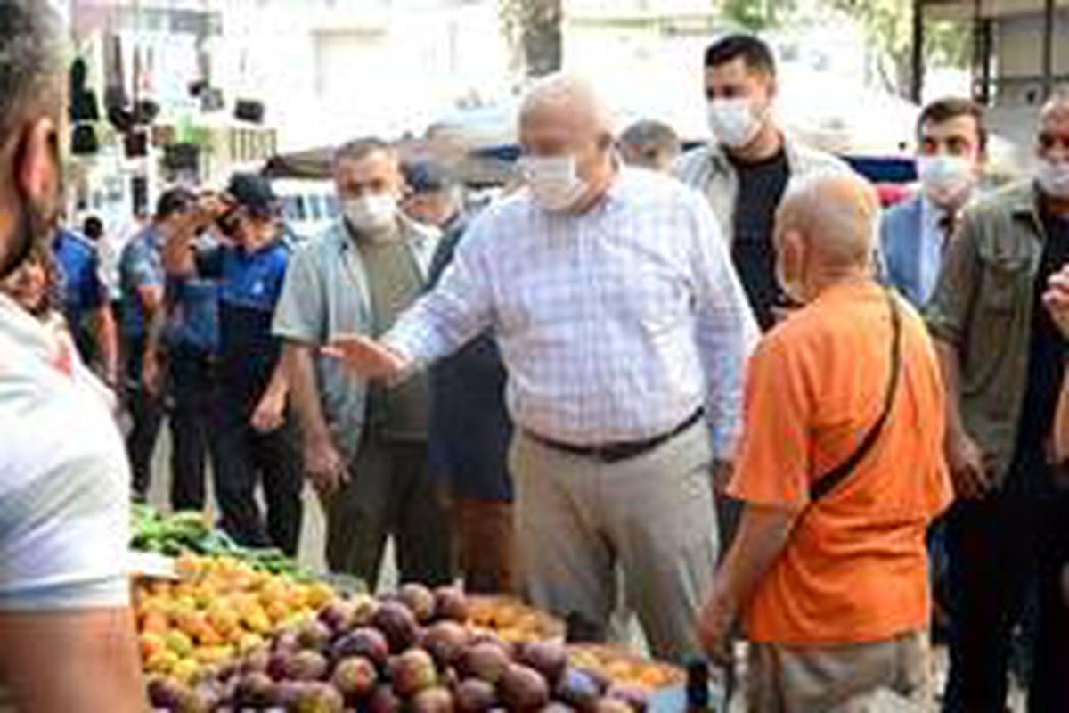 Başkan Atay\'dan Salı Pazarına ziyaret