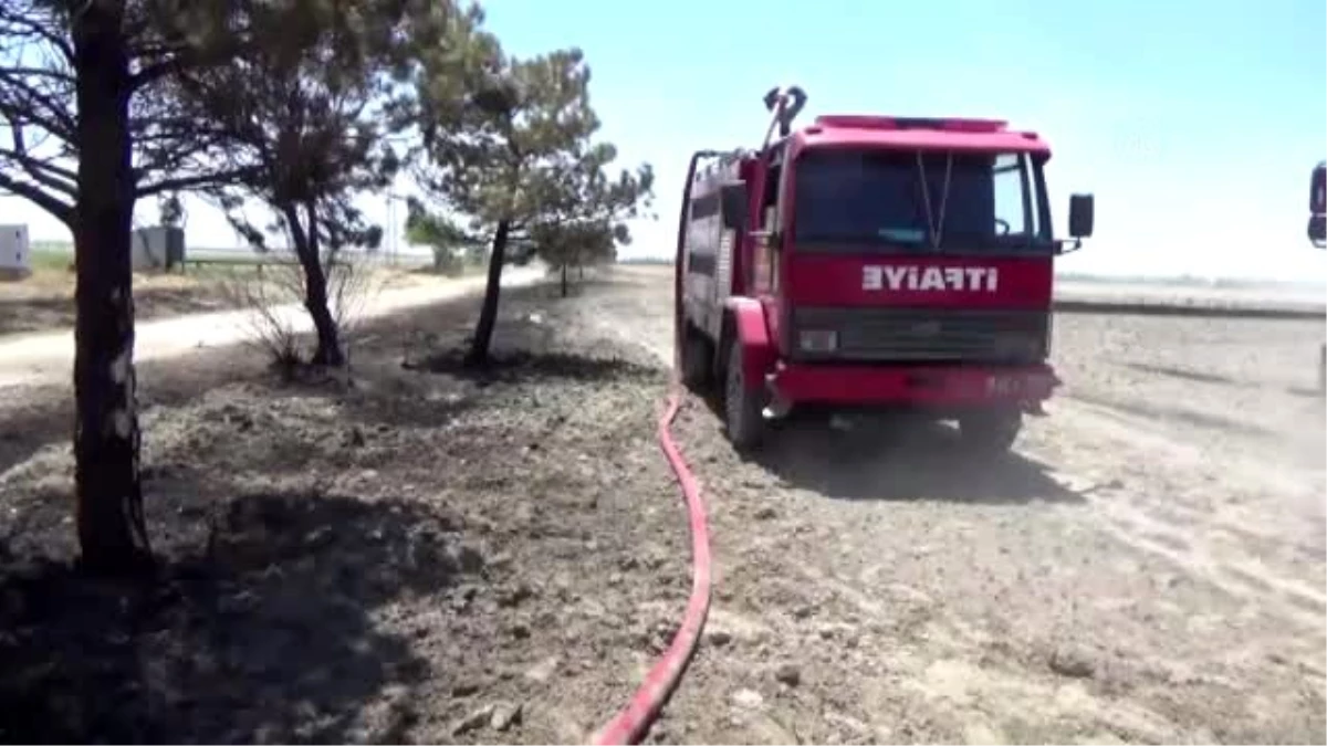 Son dakika... Karapınar\'da erozyon sahasında ekili alan yangını