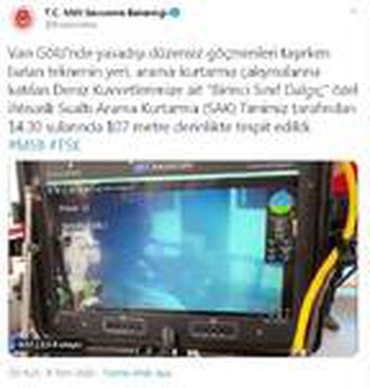 Van Gölü\'nde 11 gün önce batan teknenin yeri tespit edildi (2)