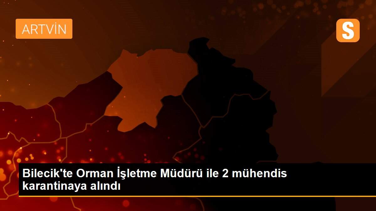 Bilecik\'te Orman İşletme Müdürü ile 2 mühendis karantinaya alındı