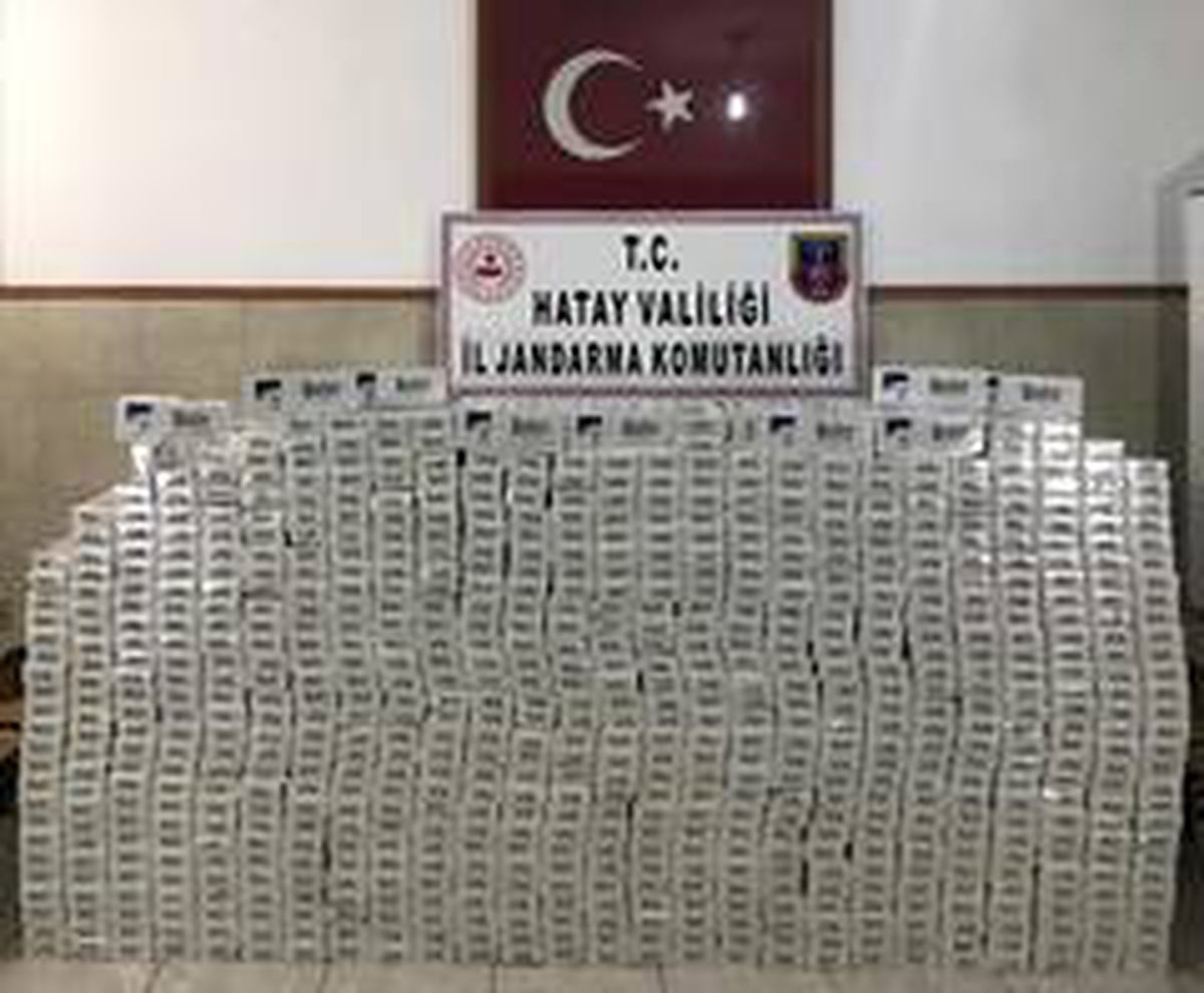 Hatay\'da 22 bin 440 paket gümrük kaçağı sigara ele geçirildi