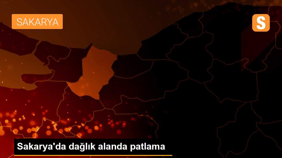 Sakarya\'da dağlık alanda patlama