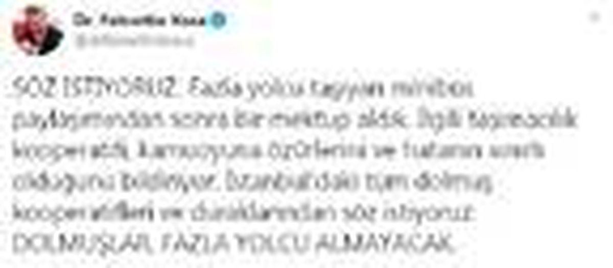 Bakan Koca, dolmuş kooperatifleri ve duraklarından söz istedi