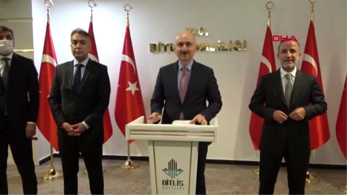BİTLİS Ulaştırma ve Altyapı Bakanı Karaismailoğlu Bitlis\'te