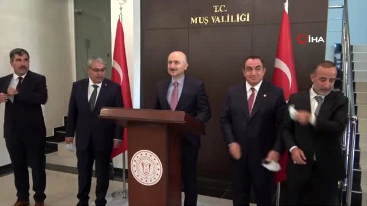 Ulaştırma ve Altyapı Bakanı Adil Karaismailoğlu: "Burada devam eden işlerimizin bir an önce...
