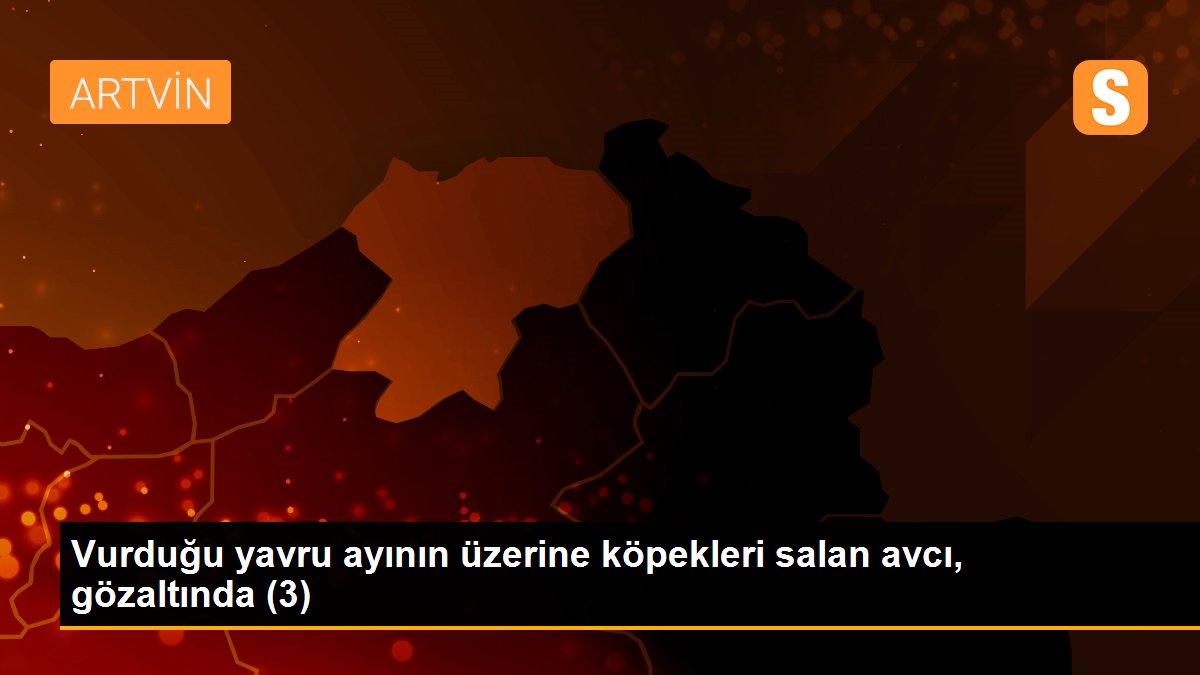 Vurduğu yavru ayının üzerine köpekleri salan avcı, gözaltında (3)