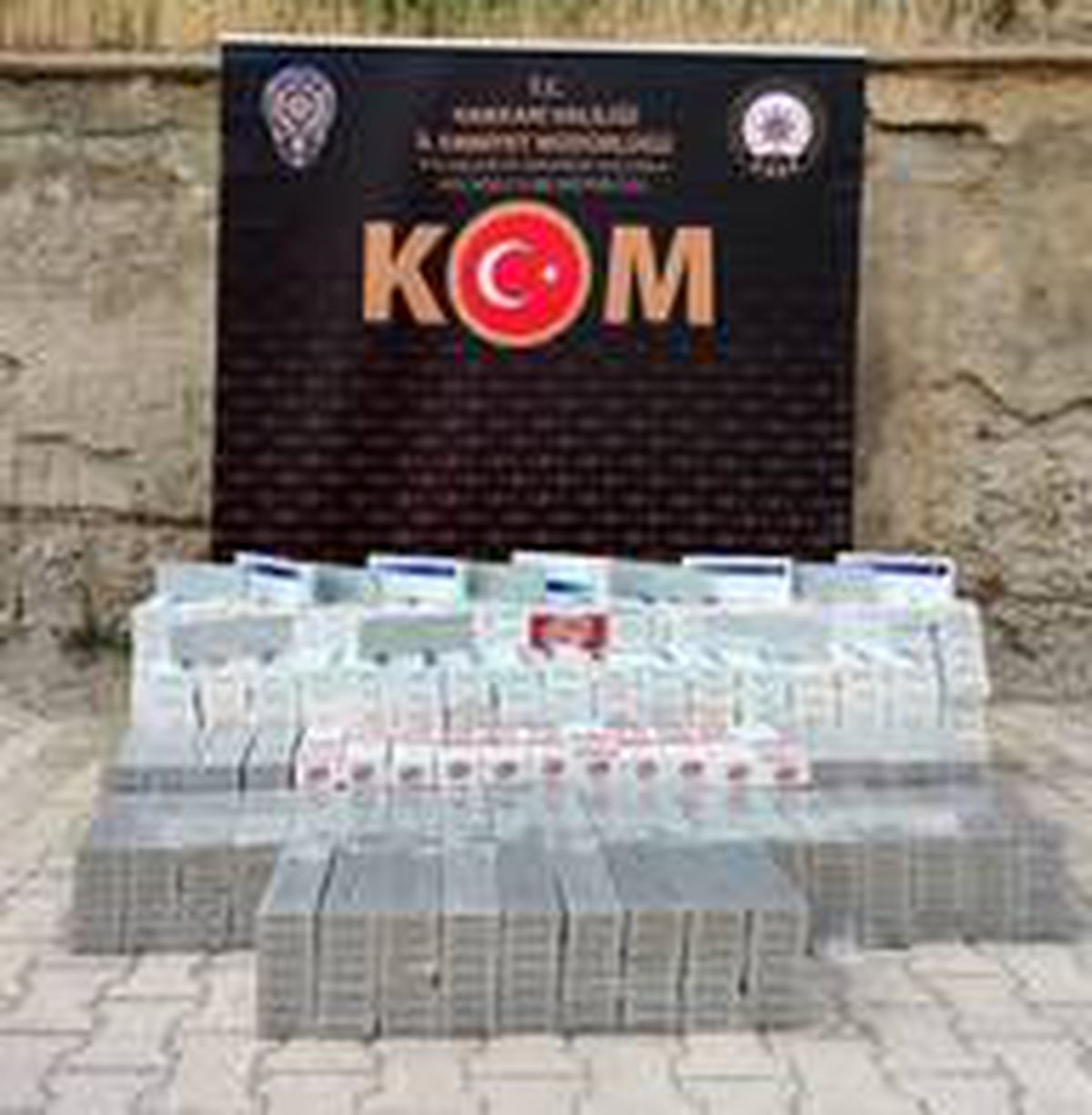 Hakkari\'de 7 bin paket kaçak sigara ele geçirildi