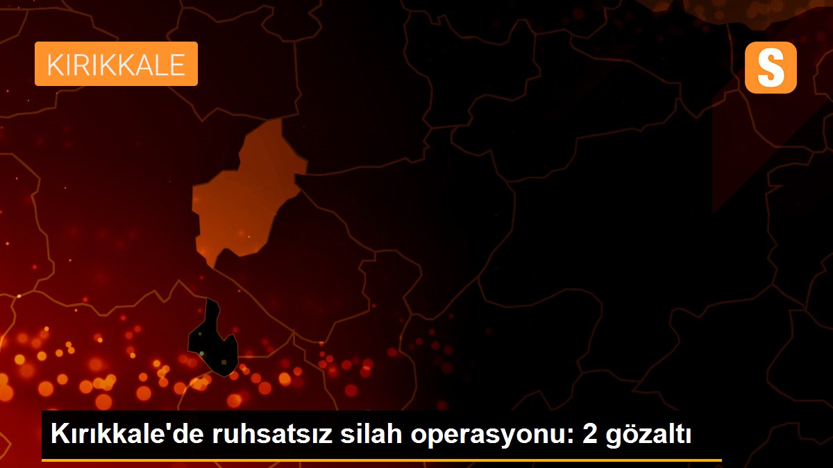 Kırıkkale\'de ruhsatsız silah operasyonu: 2 gözaltı