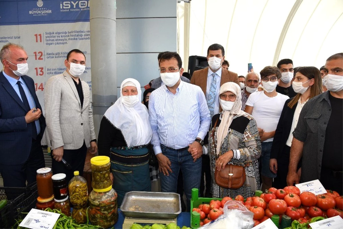 İmamoğlu, "Üretici Kooperatifi Pazarı"nın açılışını yaptı