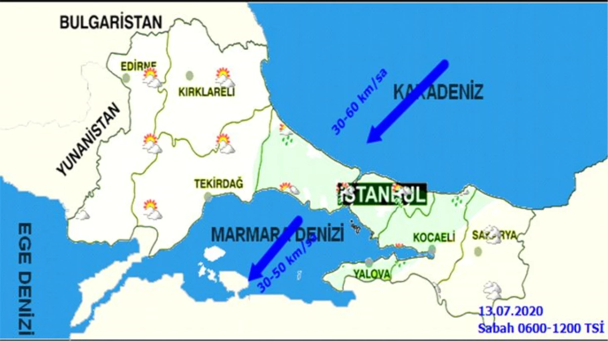 Marmara ve Doğu Karadeniz\'de sağanak yağış etkili olacak