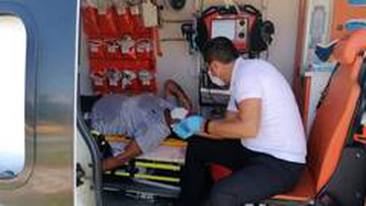 Ticari araç ile motosiklet çarpıştı: 1 yaralı