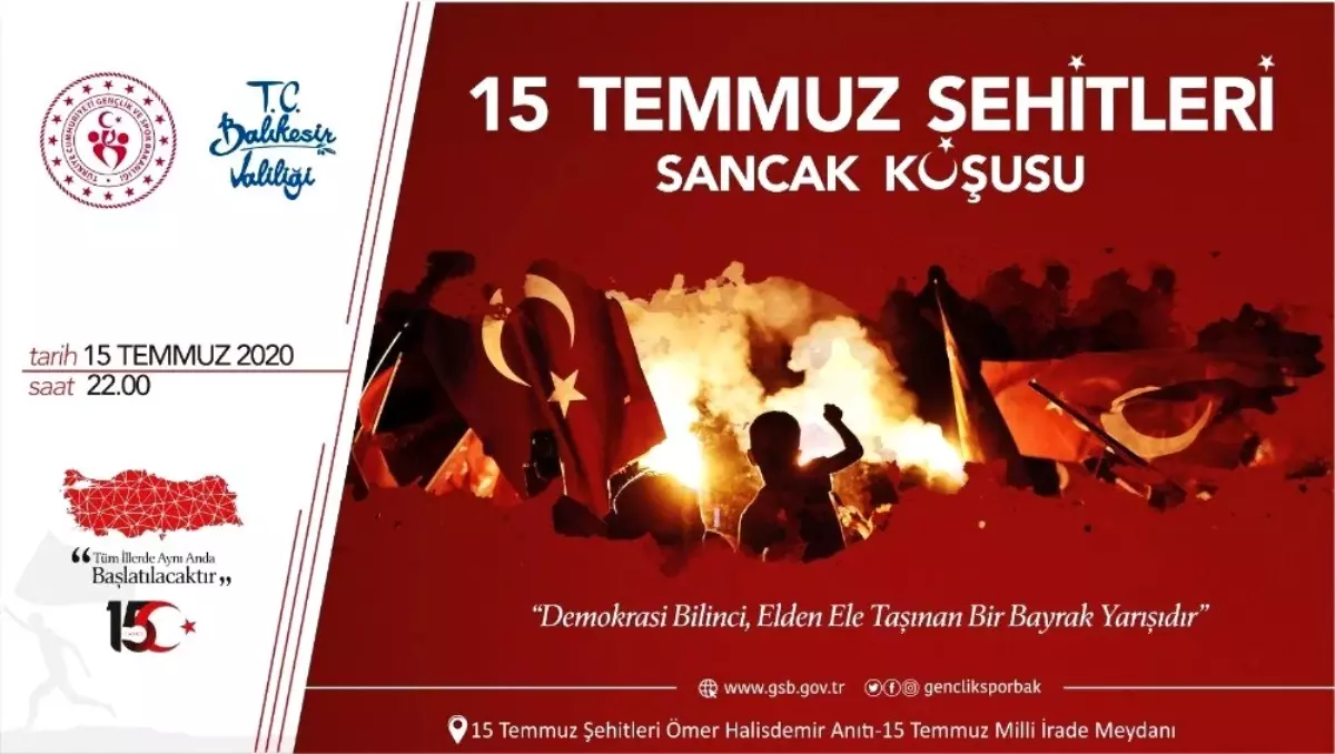 Balıkesir 15 Temmuz sancak koşusuna hazır