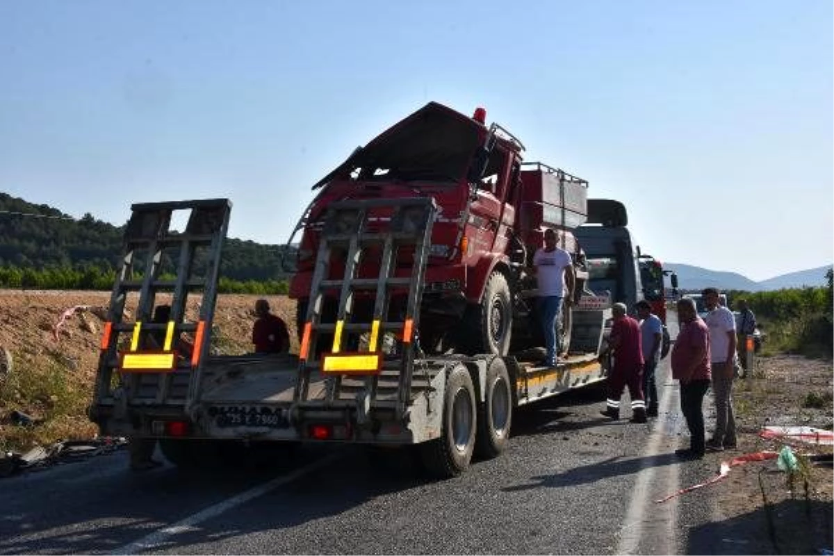 Son dakika haber... Tire\'de maki yangınına giden arazöz devrildi: 2 ölü, 2 yaralı (3)