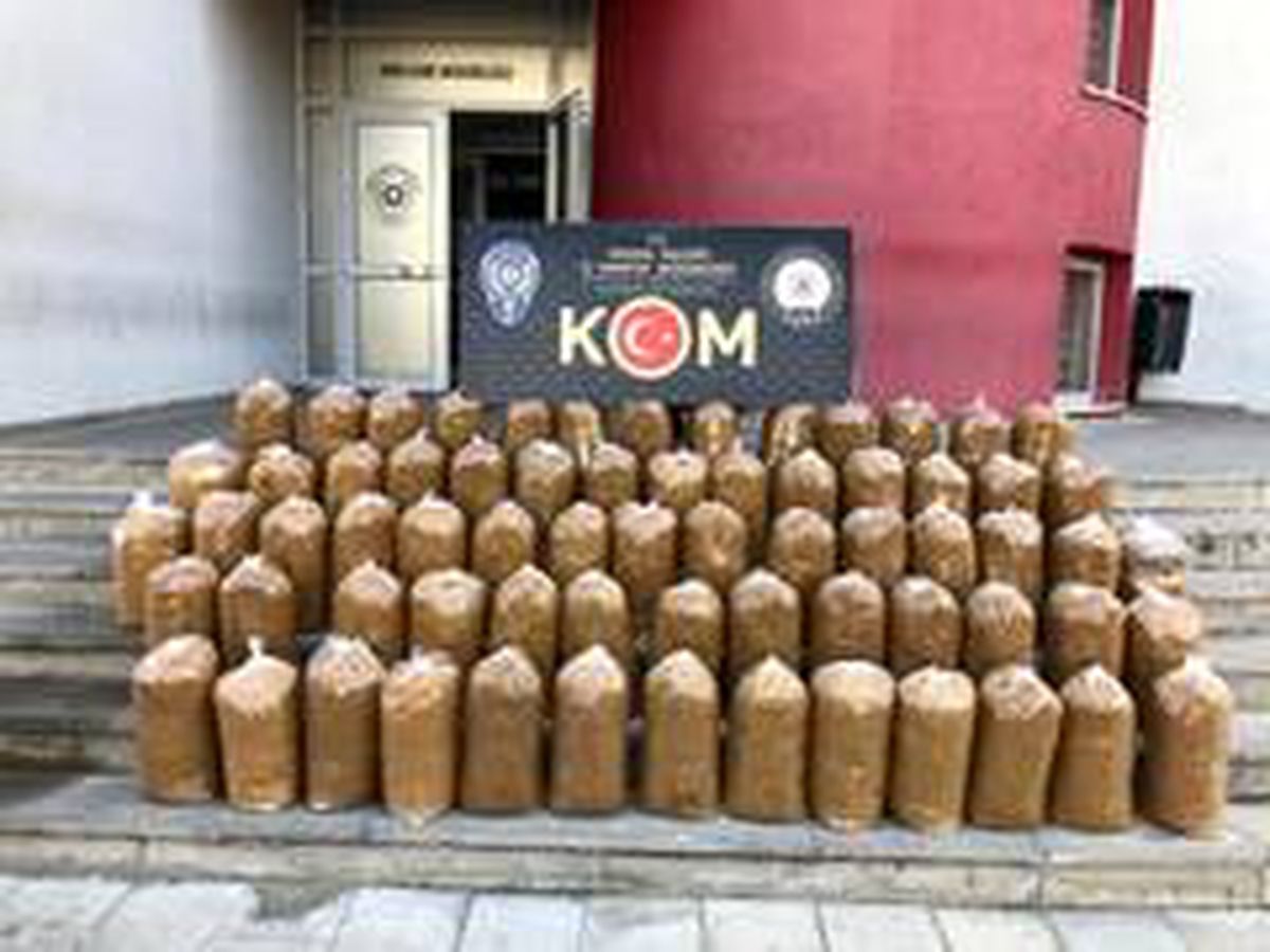 320 kilo kıyılmış tütün ele geçirildi