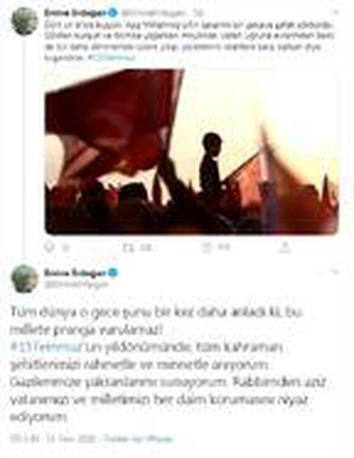 Emine Erdoğan\'dan \'15 Temmuz\' mesajı