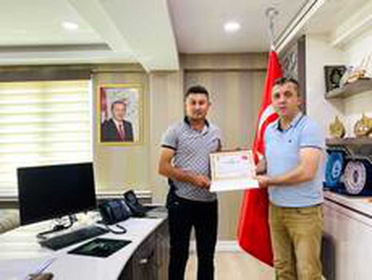 Kaymakam Solmaz\'dan jandarma personellerine başarı belgesi