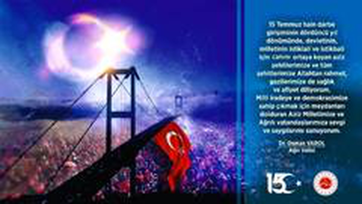 Vali Varol\'dan 15 Temmuz Demokrasi ve Milli Birlik Günü mesajı
