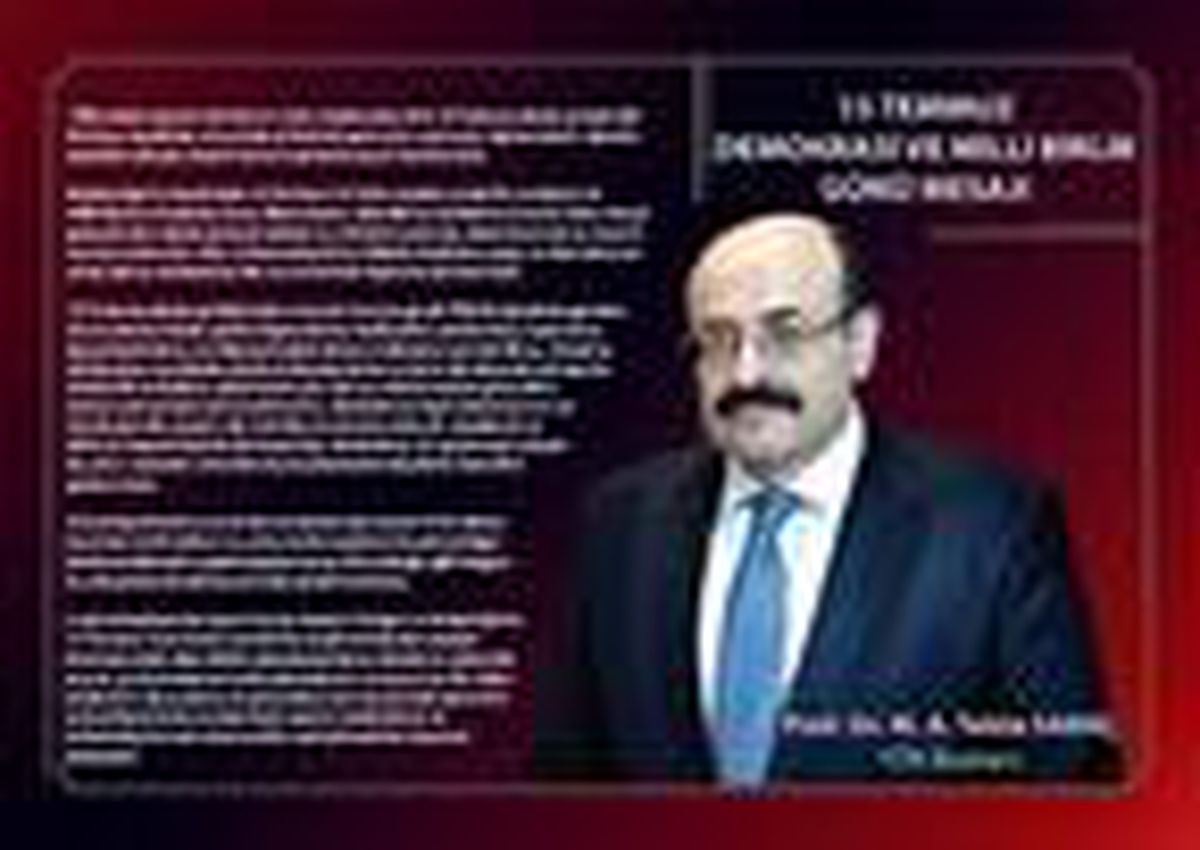 YÖK Başkanı Saraç\'tan \'15 Temmuz\' mesajı