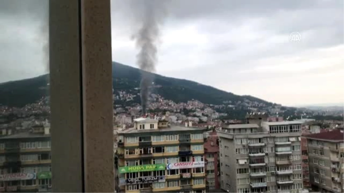Bursa\'da iki katlı binada yangın