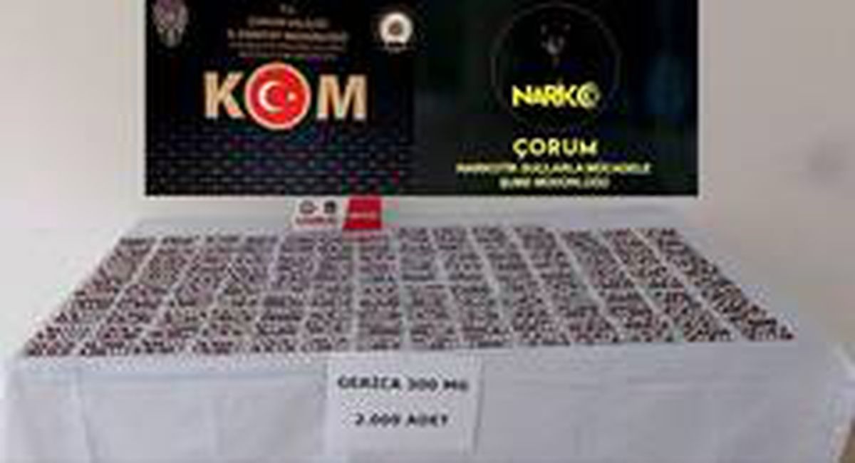 Çorum\'da uyuşturucu operasyonu