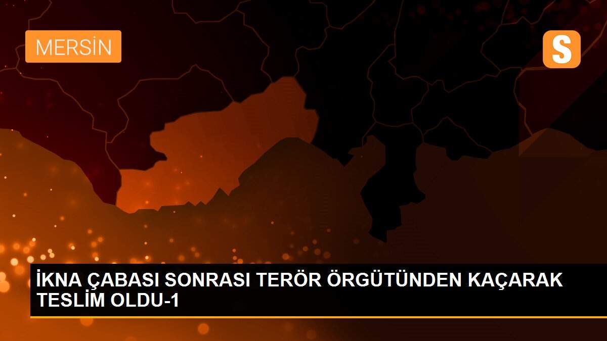 İKNA ÇABASI SONRASI TERÖR ÖRGÜTÜNDEN KAÇARAK TESLİM OLDU-1