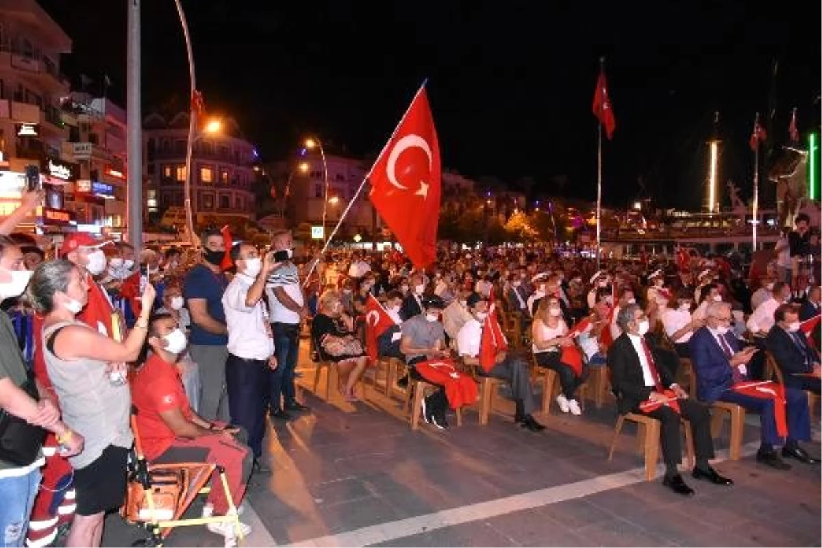 Marmaris\'te 15 Temmuz Demokrasi ve Milli Birlik Günü etkinliği