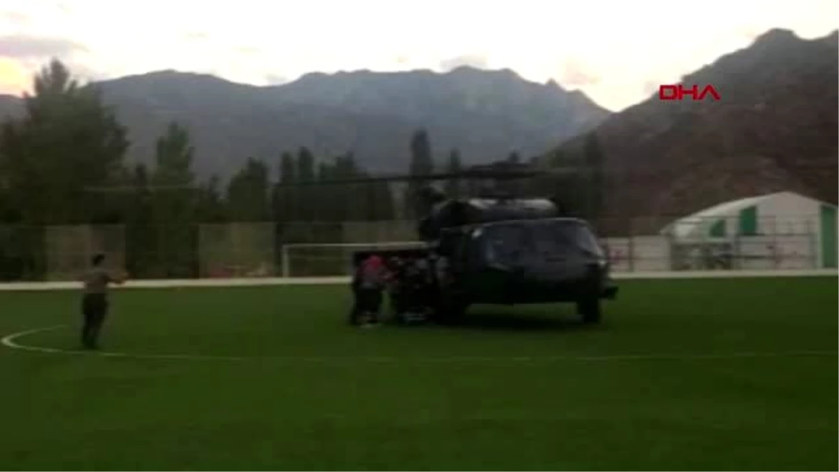 ARTVİN Yaralı dağcı askeri helikopterle kurtarıldı