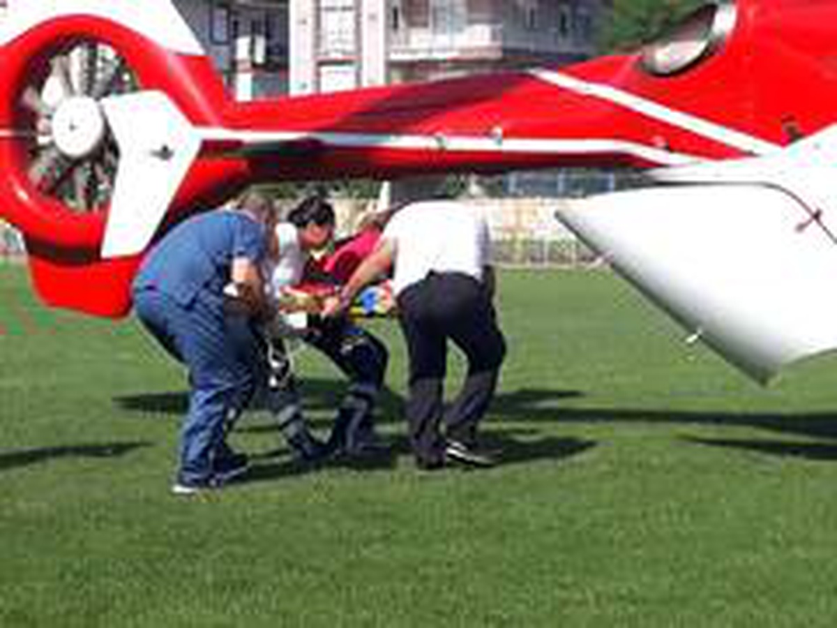 Hava ambulansı havale geçiren minik Elmas için havalandı