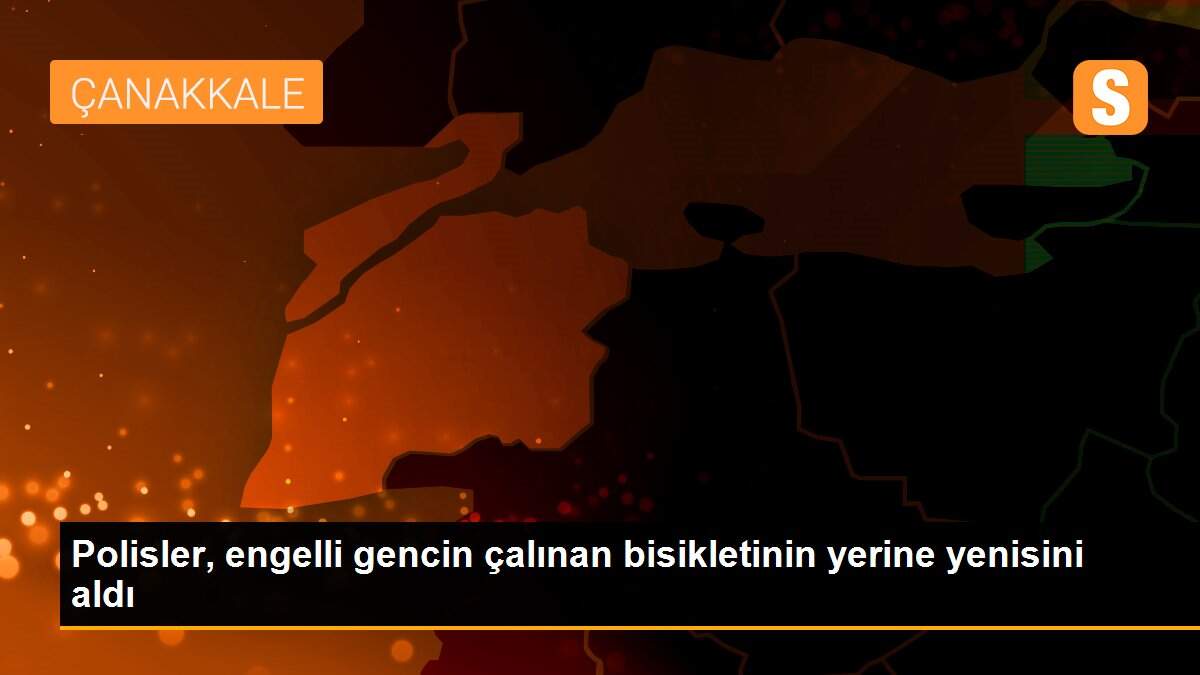 Polisler, engelli gencin çalınan bisikletinin yerine yenisini aldı