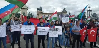 Budapeşte'de Ermenistan'ın saldırıları protesto edildi