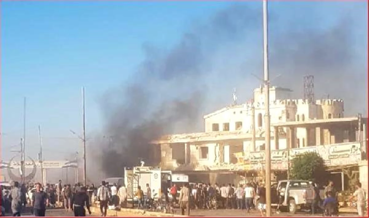 Azez\'de bomba yüklü araçla terör saldırısı