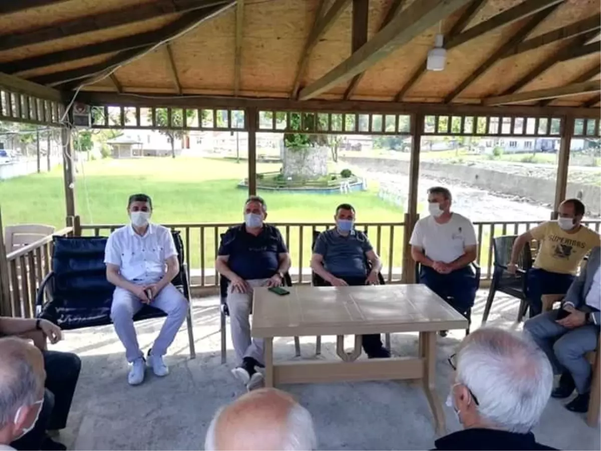 Vali Atay ve Kaymakam Öztürk sel felaketini unutmadı