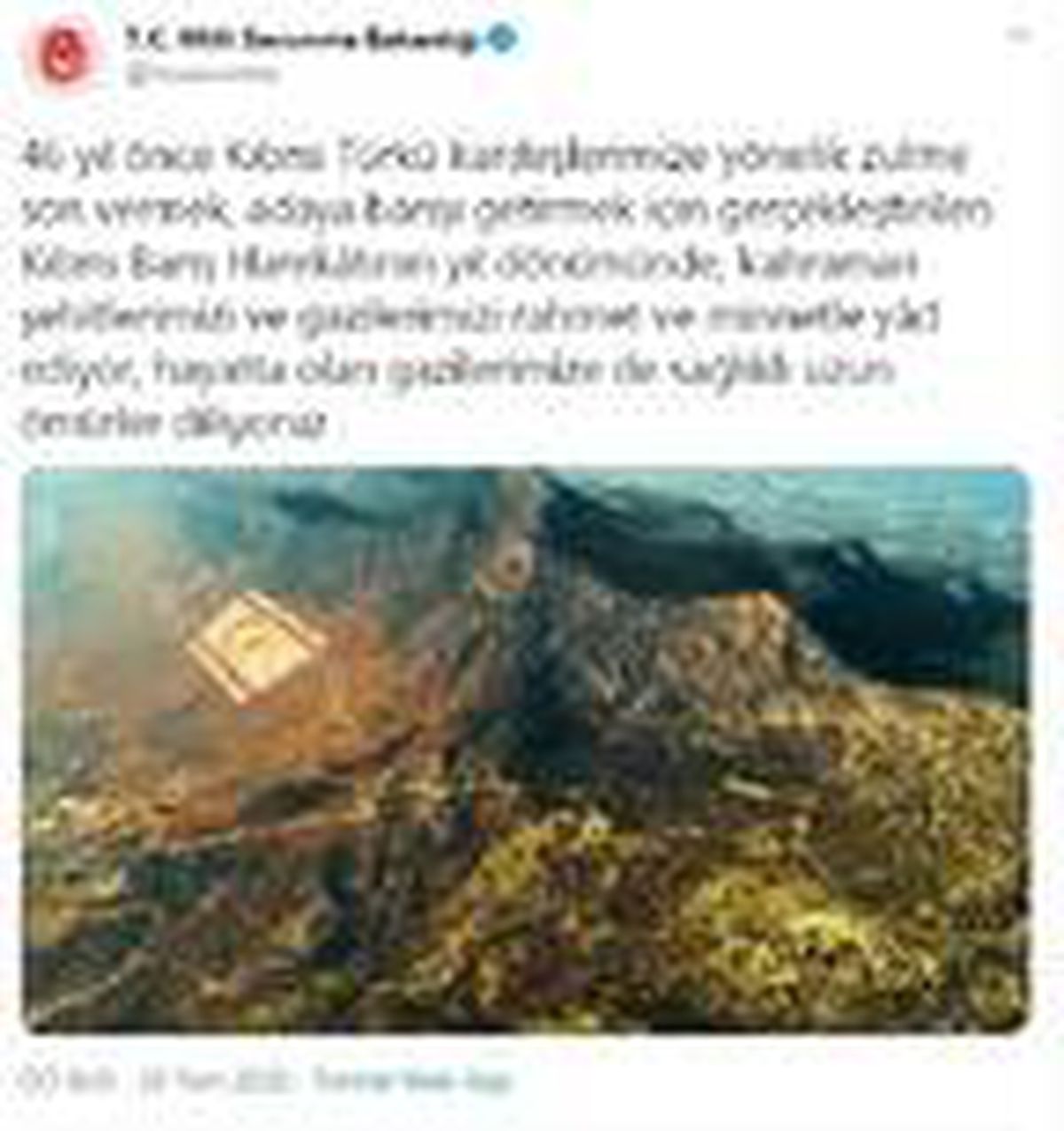 MSB\'den \'Kıbrıs Barış Harekatı\' paylaşımı