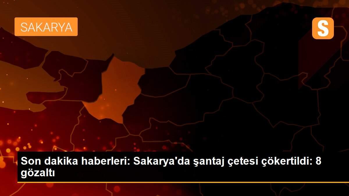 Son dakika haberleri: Sakarya\'da şantaj çetesi çökertildi: 8 gözaltı