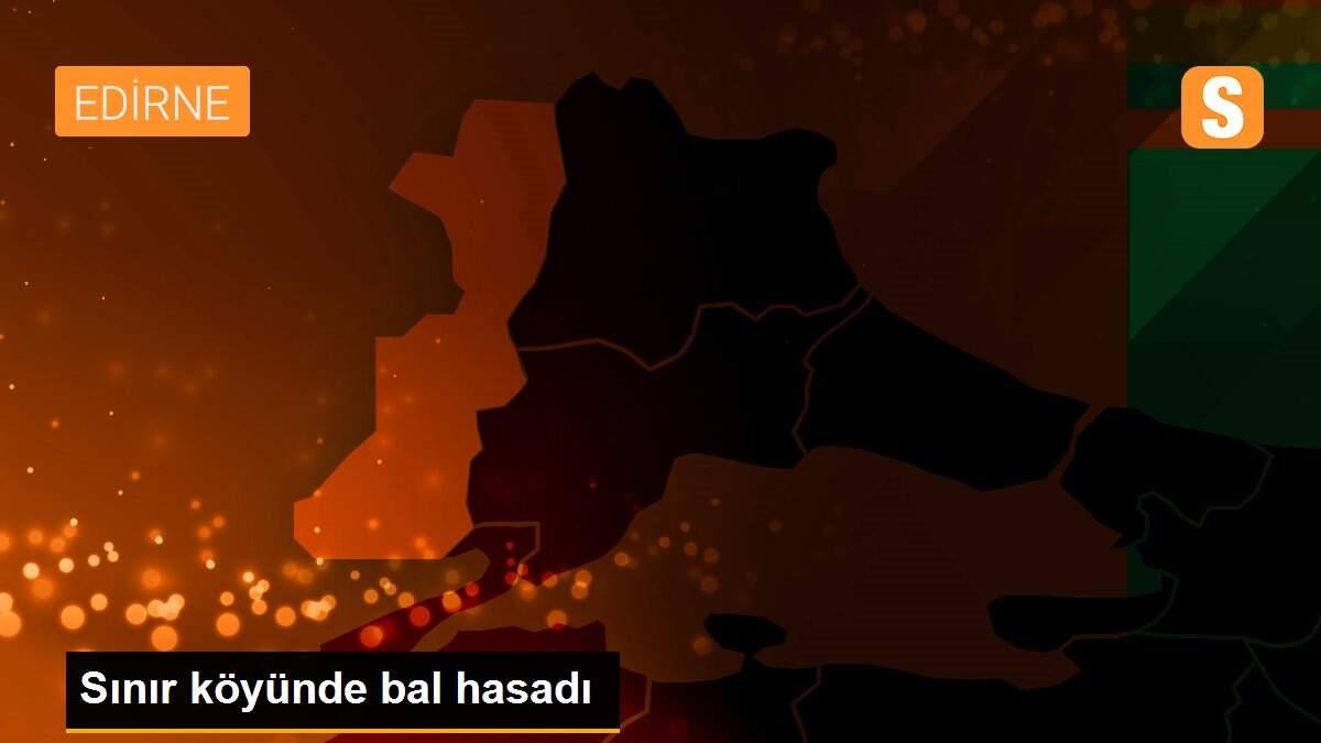 Sınır köyünde bal hasadı