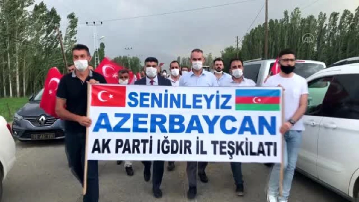 Türkiye-Ermenistan sınırında Azerbaycan\'a yönelik saldırılara tepkiler sürüyor - IĞDIR