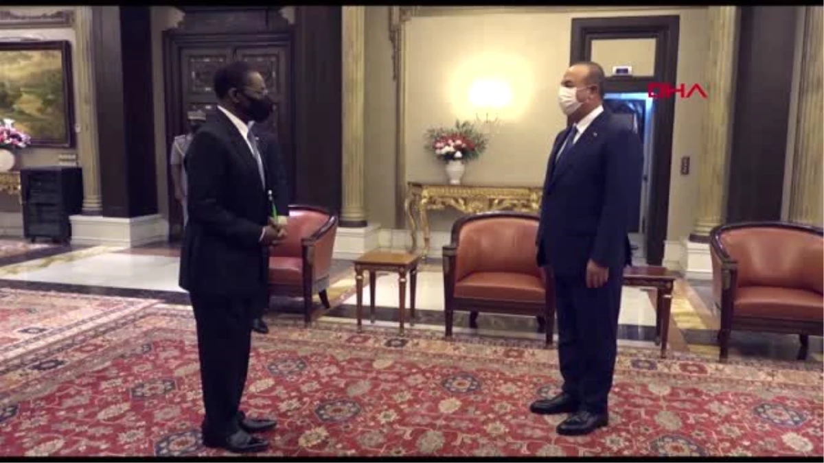 Çavuşoğlu, Ekvator Ginesi Cumhurbaşkanı Mbasogo ile görüştü