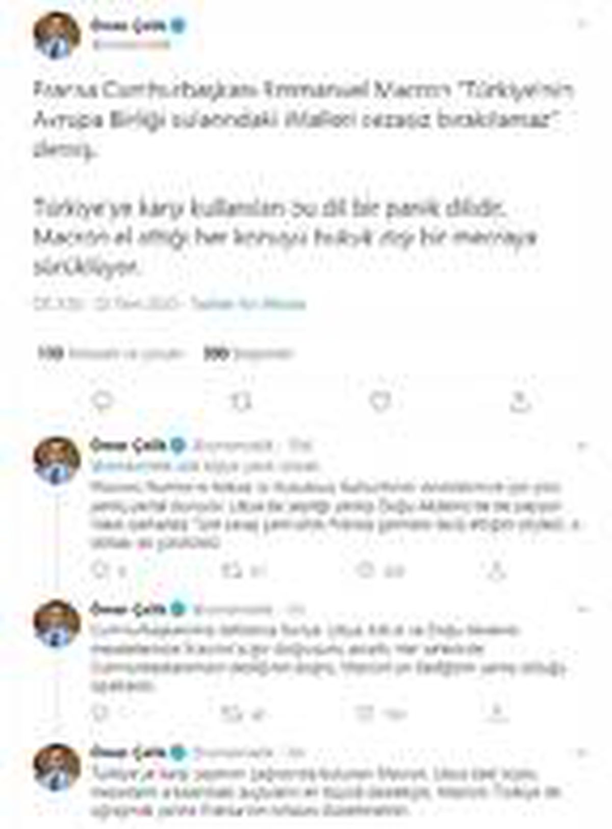 Ak Parti Sözcüsü Çelik\'ten Macron\'a tepki