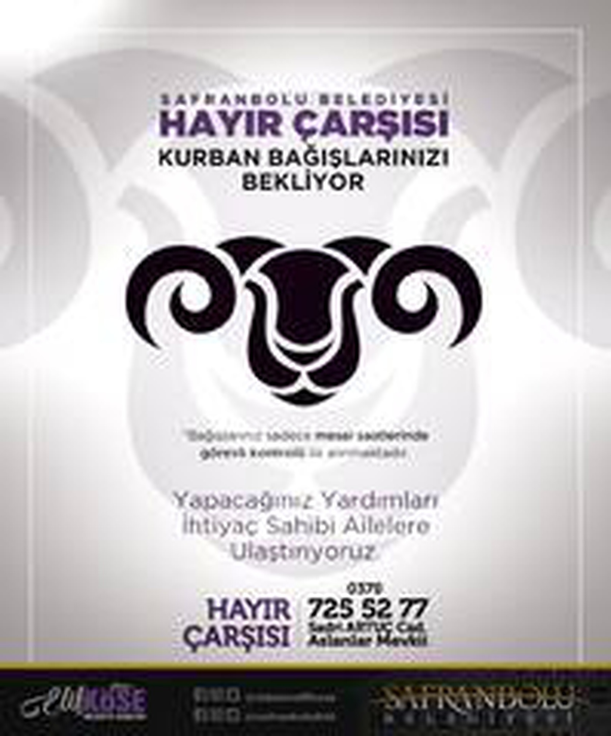 Safranbolu\'da kurban etleri Hayır Çarşısı aracılığıyla ihtiyaç sahiplerine ulaşacak