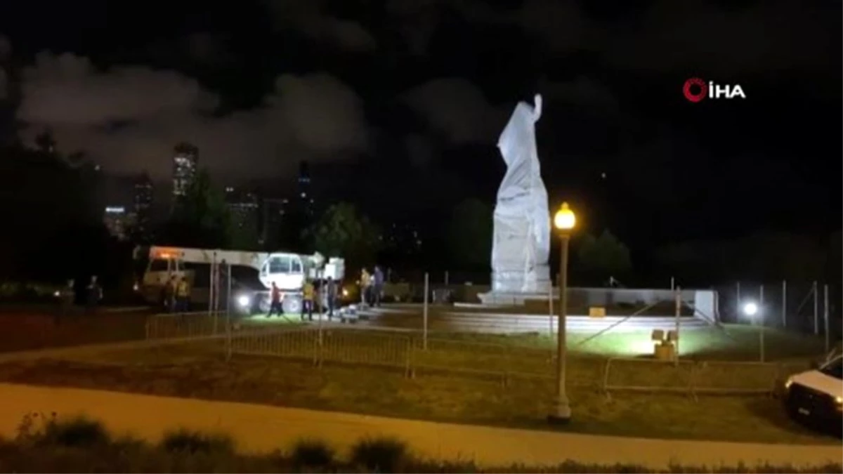 ABD\'de Kristof Kolomb\'a ait heykellerden biri daha kaldırıldı