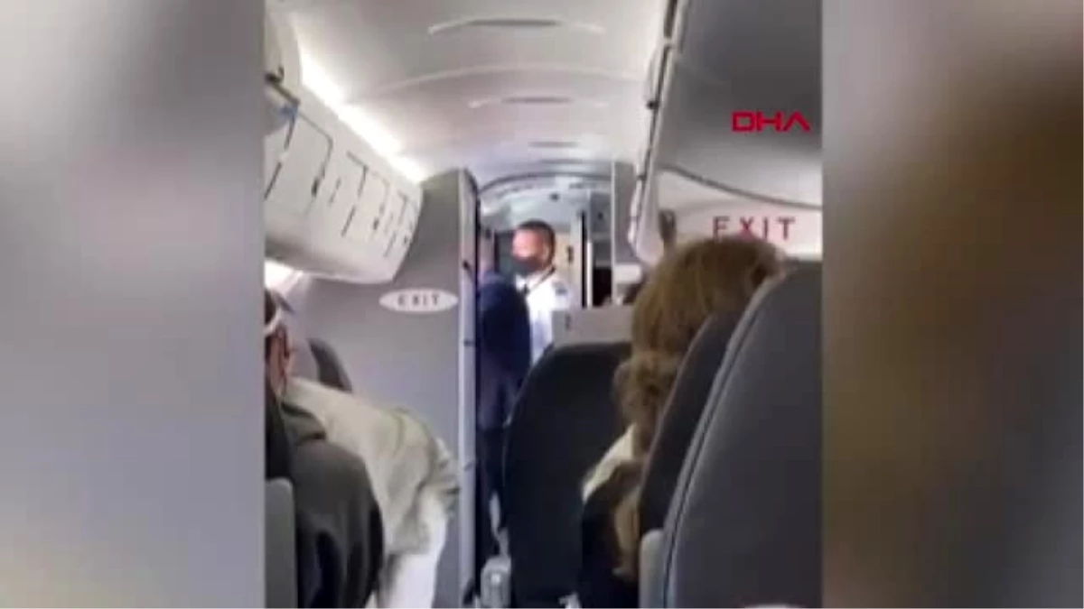 Son Dakika: ABD\'de maske takmayı reddeden kadın yolcu uçaktan indirildi